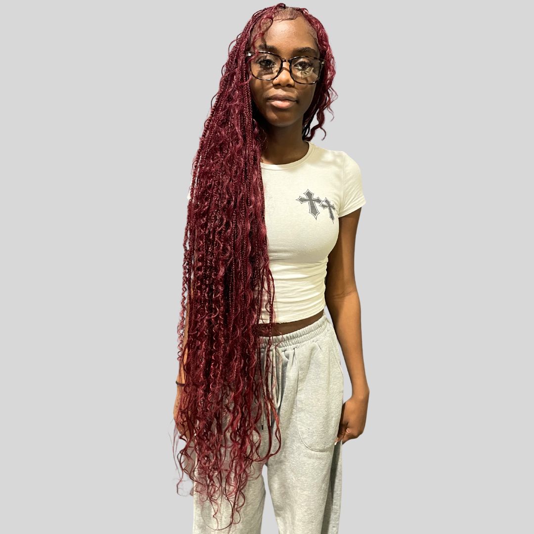 Free Sprit Knotless Boho Braids – Mushiya Beauty