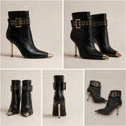 Women’s Black & Gold Bootie