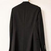 Black Spiked Studded Blazer Jacket Size Medium