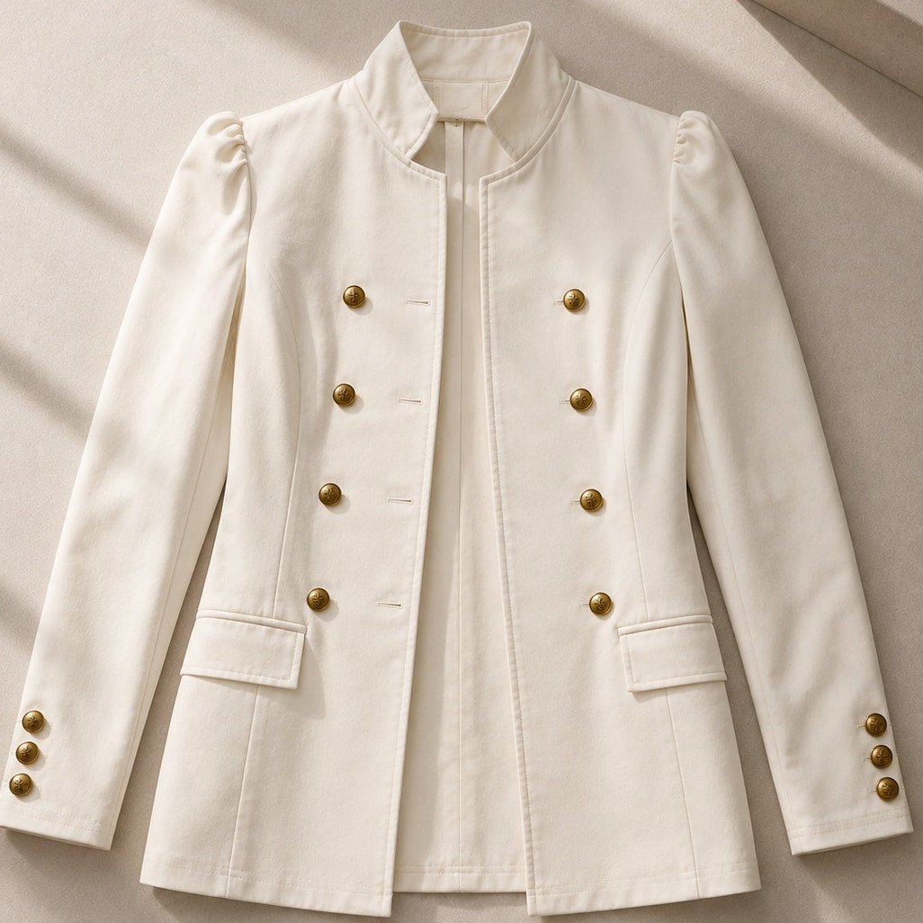 Women’s White 2 Piece Skirt Suit Top Medium Skirt Small